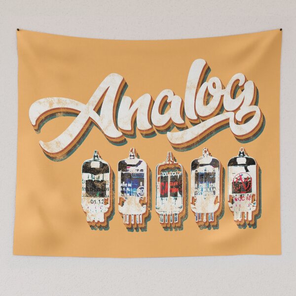 Item preview, Analog Tubes Audio Valve Amps Retro Aesthetic designed and sold by redjaygraphics.