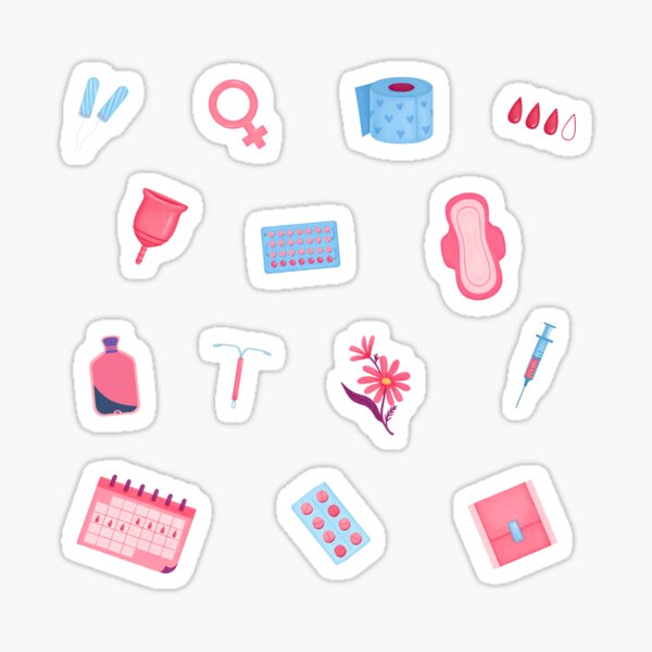 Item preview, Menstruation seamless pattern on black designed and sold by Lady-Frost.