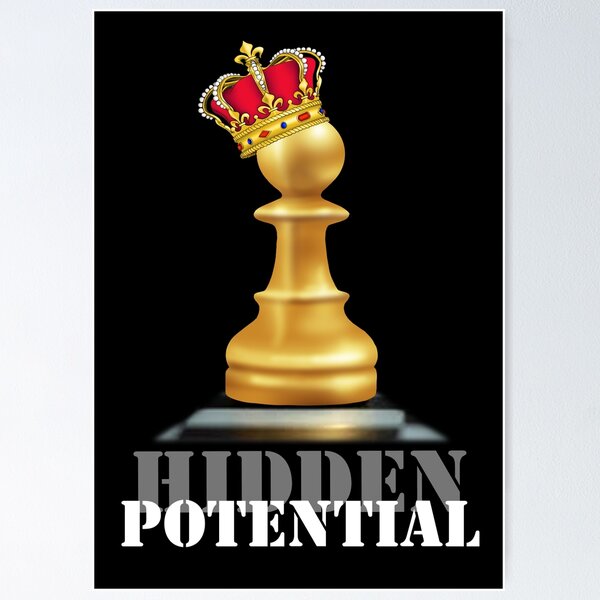 Hidden Potential, Chess Pawn with Crown