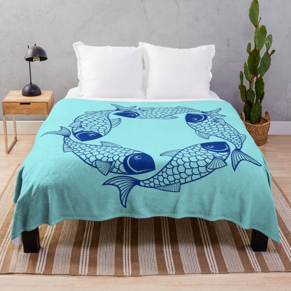 Item preview, Blue Fish Mandala designed and sold by MyTshirtArt.