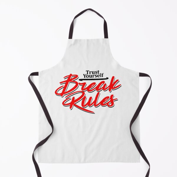 Item preview, Trust Yourself Break Rules Typography Quote Black & Red designed and sold by WearWolfDesigns.