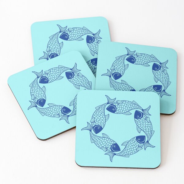 Item preview, Blue Fish Mandala designed and sold by MyTshirtArt.