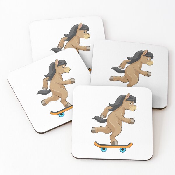 Artikelvorschau, Pferd als Skater mit Skateboard entworfen und verkauft von Snabdesign84.