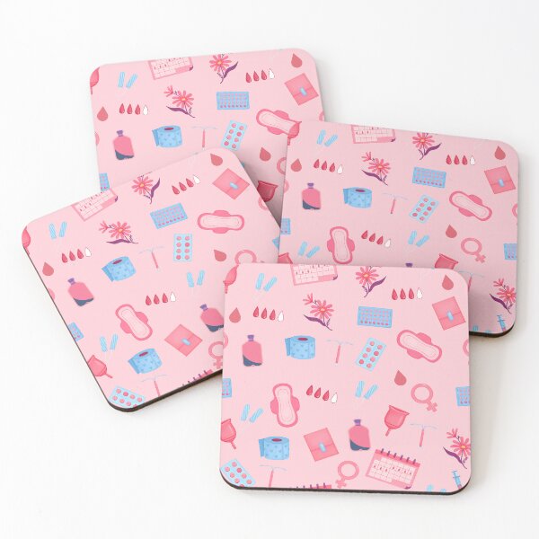 Item preview, Menstruation pattern pink designed and sold by Lady-Frost.