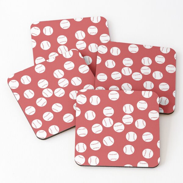Item preview, Baseball on Red designed and sold by RepeatCandy.