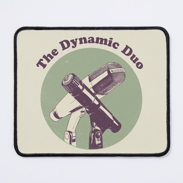 Item preview, The Dynamic Duo Retro Microphones – Sound engineer jokes designed and sold by Rigipedia.