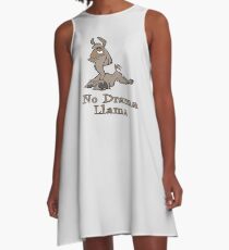 Kein Drama Lama A-Linien Kleid