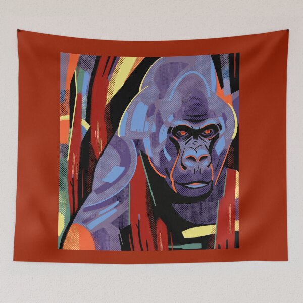 Item preview, Gorilla Colorful Comic Art. Majestic Ape designed and sold by Rebel-Design.