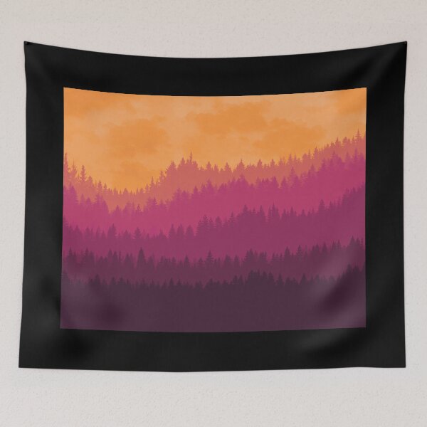 Item preview, Sunset Silhouette - Blood Orange -  designed and sold by Xernition.