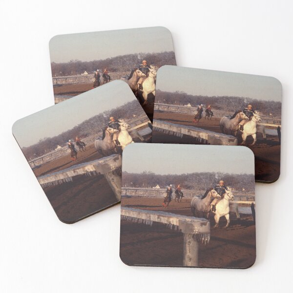 Item preview, C2022 SteveYellowbear HORSE TRAINING AFTER AN ICE STORM designed and sold by SteveYellowbear.