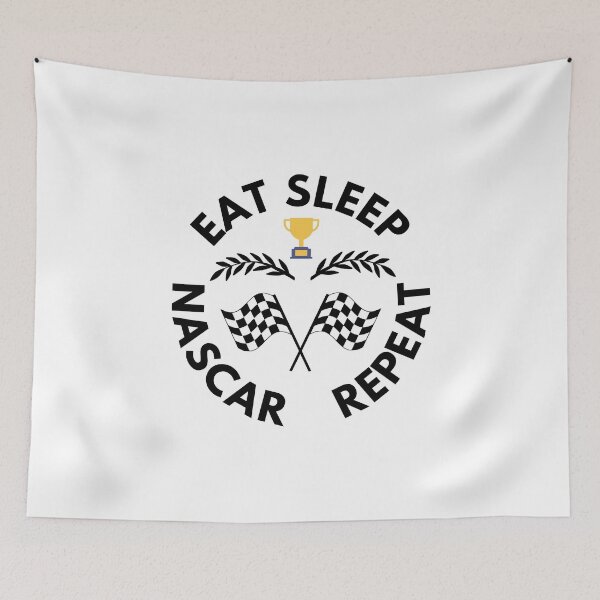 Item preview, Eat Sleep Nascar Repeat Black Gold designed and sold by Web CreationsNL.