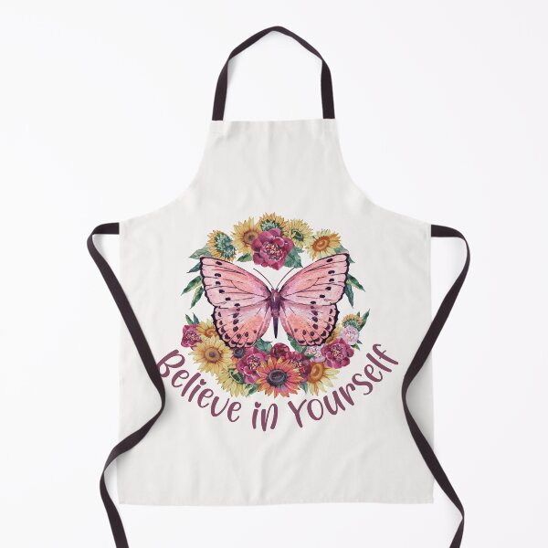 Item preview, Believe in Yourself Butterfly Flower Wreath designed and sold by HappyLifeCreate.
