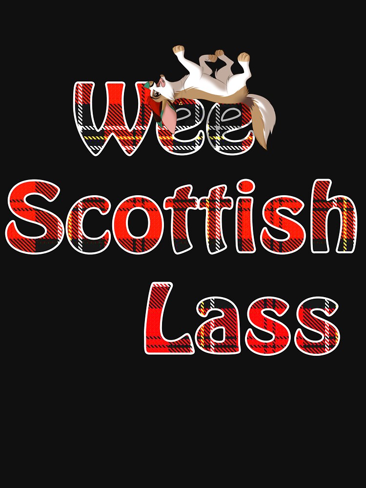 Wee Scottish Lass Red Essential T Shirt For Sale By Moscomoon Redbubble