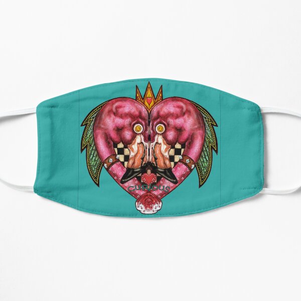 Curious Flamingo Flat Mask
