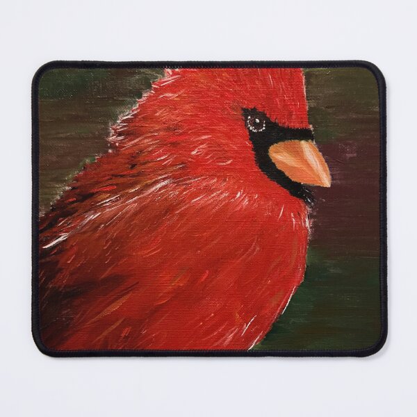 Item preview, « Mr Cardinal », Original oil painting by Sarah L. Miller designed and sold by Sarah L. Tollner Miller.