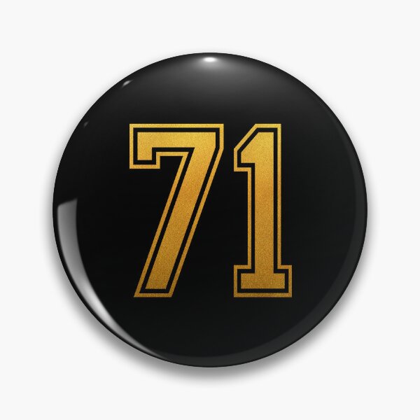 Item preview, Golden Number 71 - Jersey Shirt designed and sold by PulpTrends.