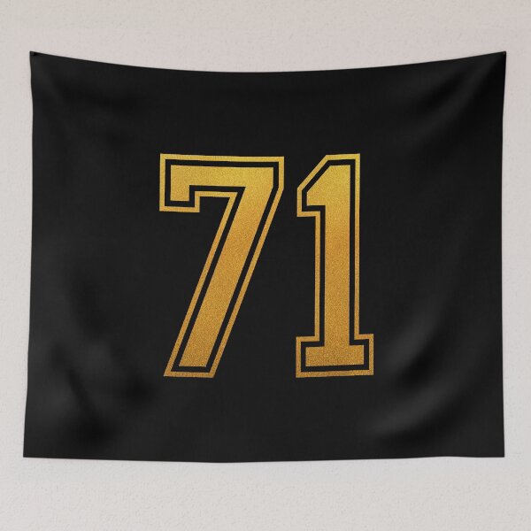 Item preview, Golden Number 71 - Jersey Shirt designed and sold by PulpTrends.