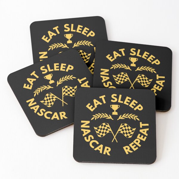 Item preview, Eat Sleep Nascar Repeat Gold designed and sold by Web CreationsNL.
