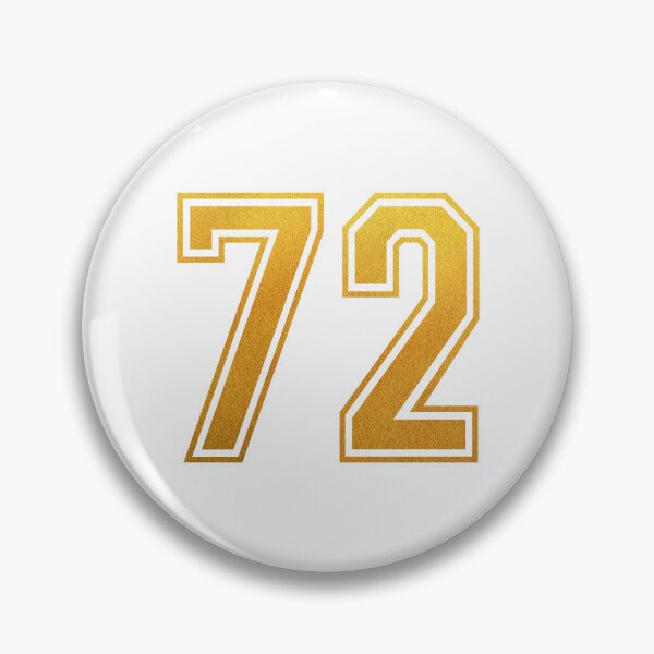 Item preview, Golden Number 72 - Jersey Shirt designed and sold by PulpTrends.
