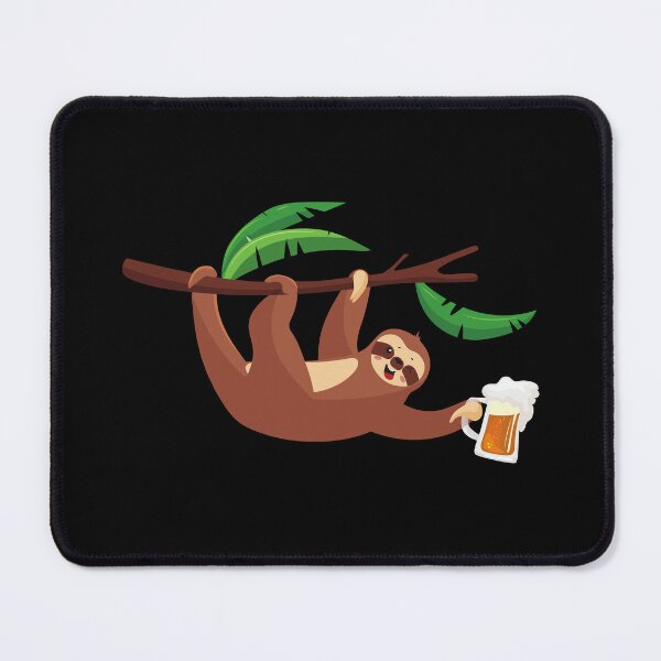 Item preview, Sid the sloth: Sloth drinks beer designed and sold by The Love Quill.