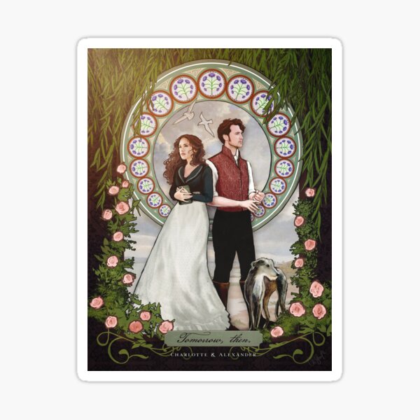Artikel-Vorschau von Sanditon Mucha inspirierte Heybourne Charlotte und Alexander Poster, designt und verkauft von fanstopshop.