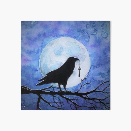 Raven Moon - Nevermore Art Board Print