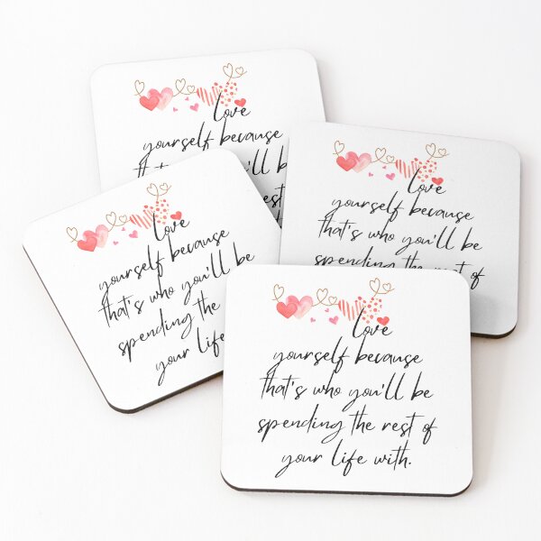 Item preview, Love Yourself - Lifes Inspirational Quotes designed and sold by MikeMargolisArt.