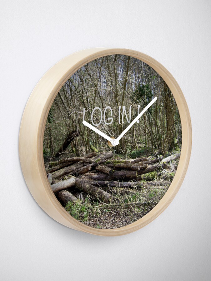 Alternate view of Log in! Clock