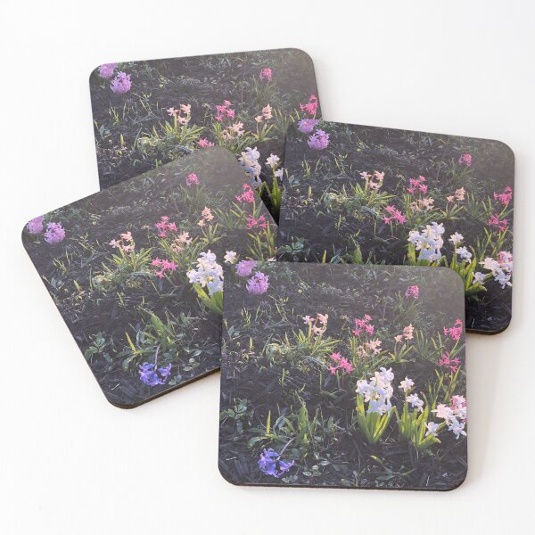 Item preview, Colorful hyacinth flowers in the golden hour  designed and sold by FlowersAndMore.