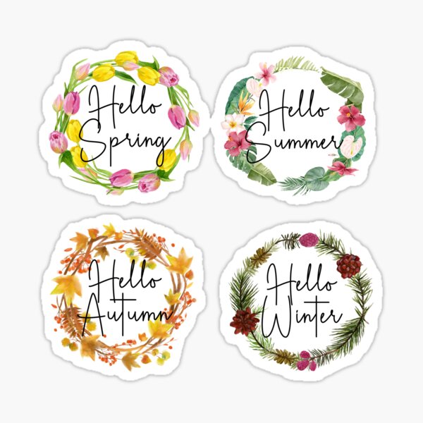 Fall sticker bundle. Autumn rainbow stickers printable. By