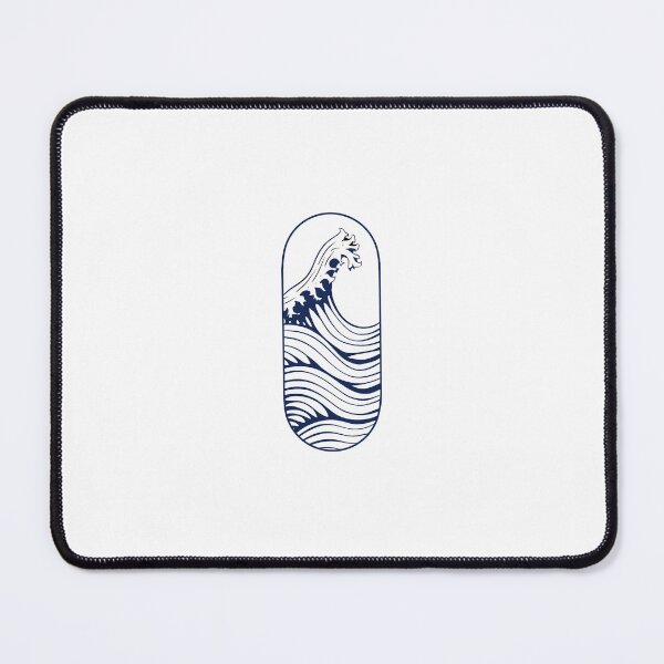 Item preview, Blue Japanese Wave designed and sold by Manga-Designs.