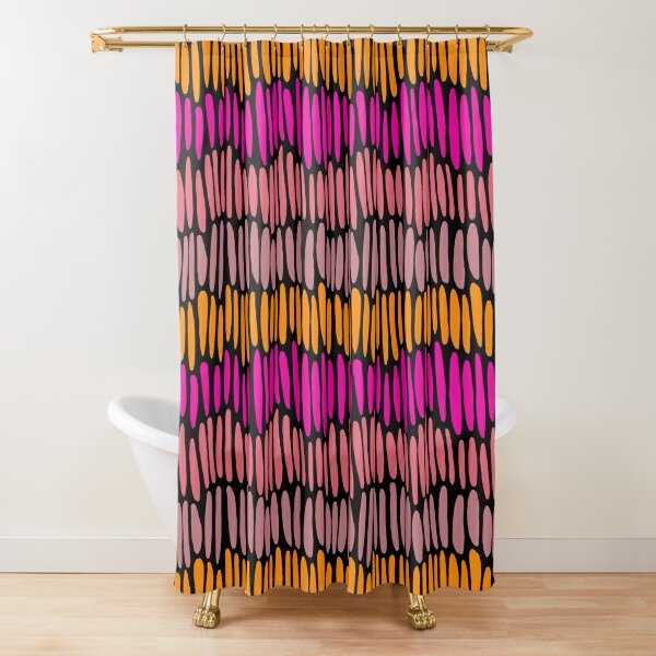 Marimekko-Inspired Print Shower Curtain