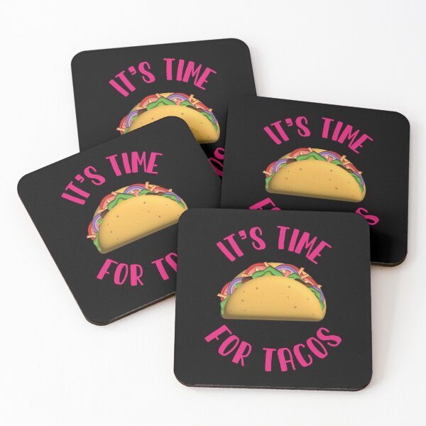 Item preview, It's Taco Time with Pink Circle Text designed and sold by Martapp.