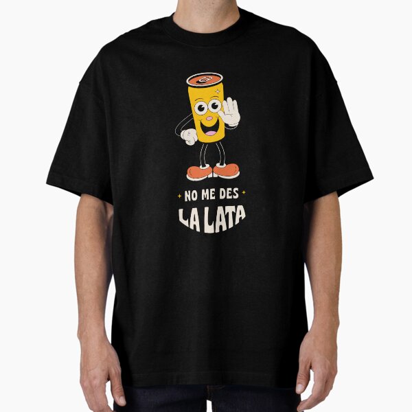 Item preview, Black t-shirts with the centered logo of Don't give me the can designed and sold by Nomedeslalata.