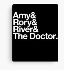 Amy & Rory & River & The Doctor. Canvas Print