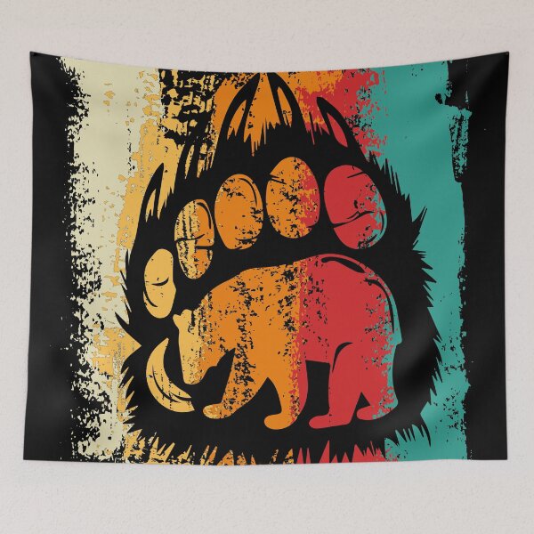 Item preview, Bear Silhouette In Paw Grizzly Bear Costume designed and sold by SweetbeStore.