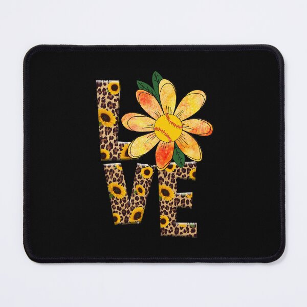 Item preview, Love, Sunflowers & leopard Skin Fastpitch Softball designed and sold by 99Fastpitch.