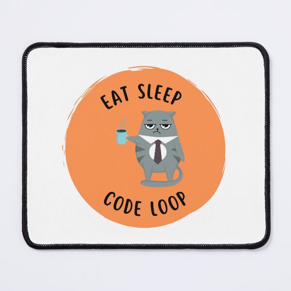 Item preview, eat sleep code loop designed and sold by DoraHappy.