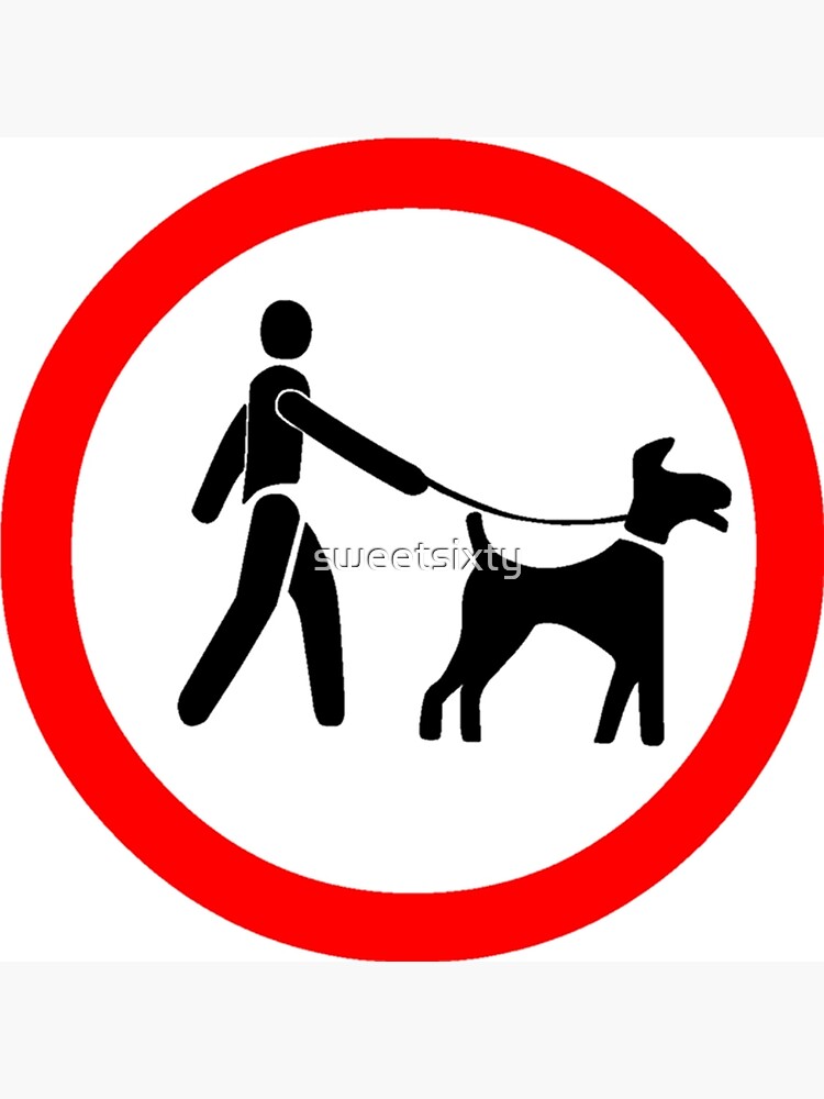 Keep dog outlet on leash signs