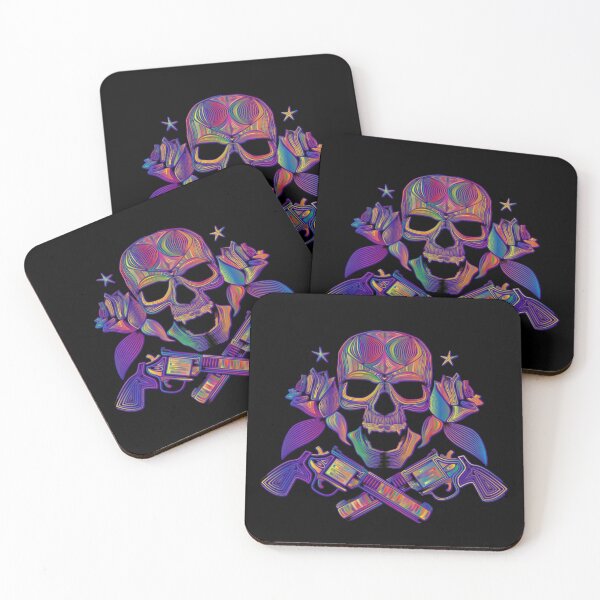 Item preview, Skull And Cross Bones With Guns designed and sold by WoodburyLake.