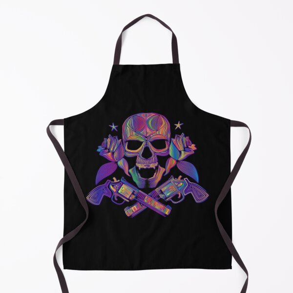 Item preview, Skull And Cross Bones With Guns designed and sold by WoodburyLake.