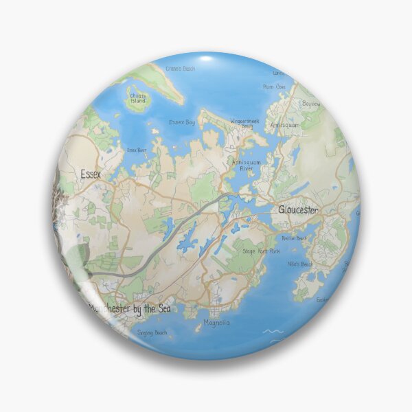 Item preview, Cape Ann Massachusetts map designed and sold by Sharilea.