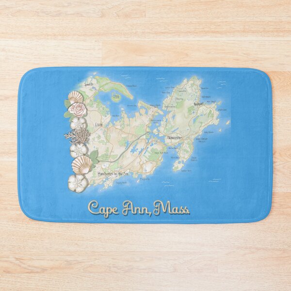 Item preview, Cape Ann Massachusetts map designed and sold by Sharilea.