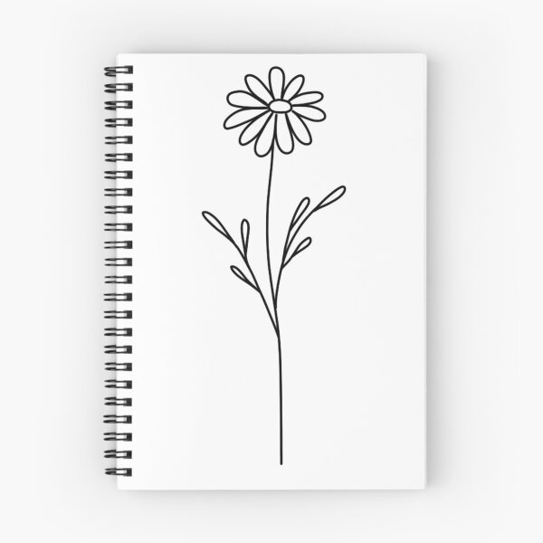 Item preview, Simple Daisy Flower Tattoo Line Art V1 designed and sold by KcmArts.