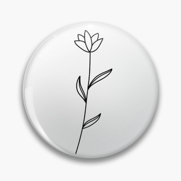 Item preview, Simple Tulip Flower Tattoo Line Art V1 designed and sold by KcmArts.