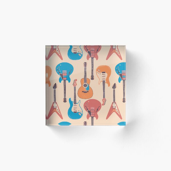 Artikelvorschau, Gitarrenmusikmuster entworfen und verkauft von Papergrape.