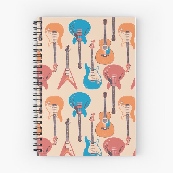Item preview, Patrón de música de guitarra designed and sold by Papergrape.