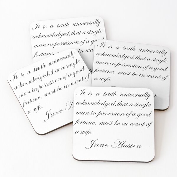 Item preview, Single Man in Possession of a Good Fortune designed and sold by merrybutterfly.
