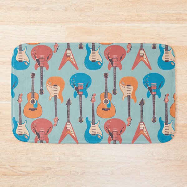 Item preview, Guitar music pattern  designed and sold by Papergrape.
