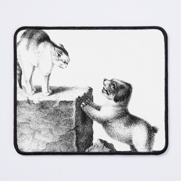 Item preview, Domesticated Cat and Puppy: Illustration By Gottfried Mind, The Raphael of Cats 1768-1814 designed and sold by TeachUrb.